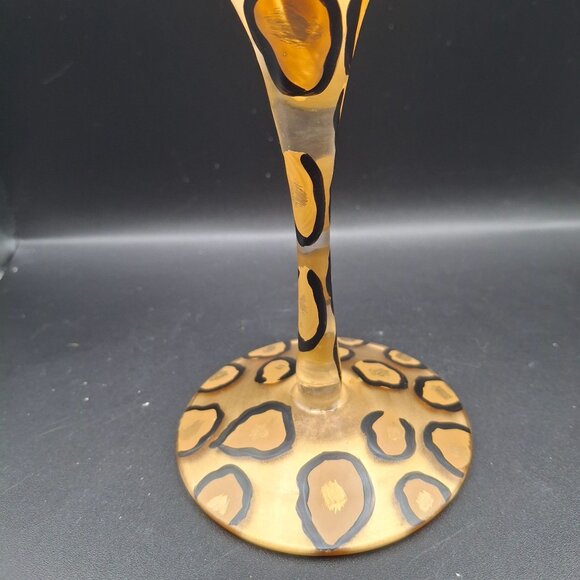 Hand-Painted Lolita Love My  Martini Glass Leopard Leopardtini Recipe - Picture 2 of 5